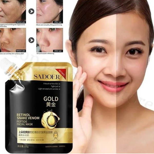 SADOER-Retinol-Snake-Venom-Peptide-Anti-wrinkle-Gold-Mask-60g